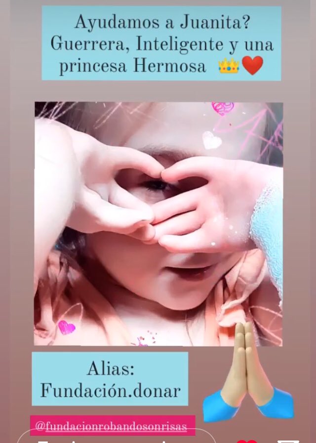 Difundir así llegamos a mas personas y dona lo que puedas, todo suma! Gracias en nombre de Juanita 💝