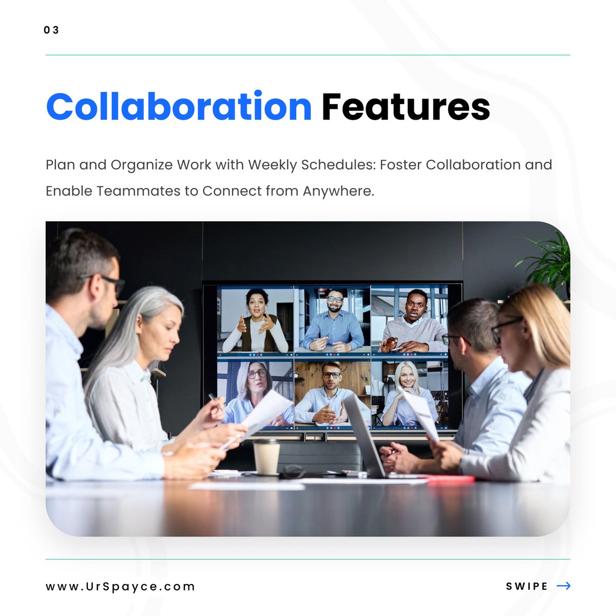 UrSpayce's tweet image. Are you seeking a hybrid work solution that can transform and optimize your workspace?

Upgrade your workspace with UrSpayce Hybrid Solutions, the ultimate solution for a more productive work environment

#HybridWork #WorkspaceElevation #UrSpayceHybridSolutions #WorkSmart