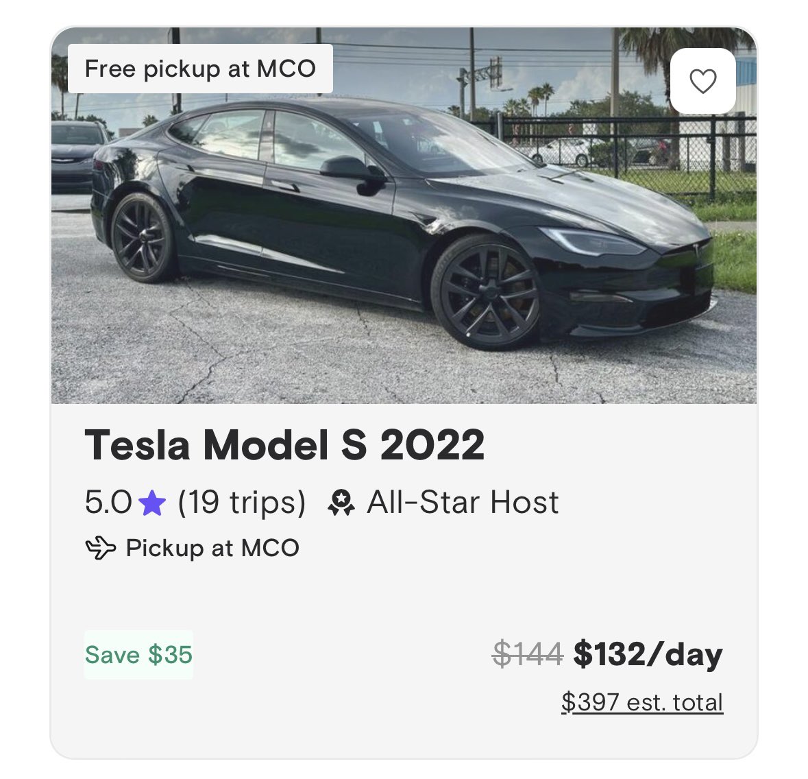 Branden Flasch on Twitter "EV rentals in Orlando on Turo are