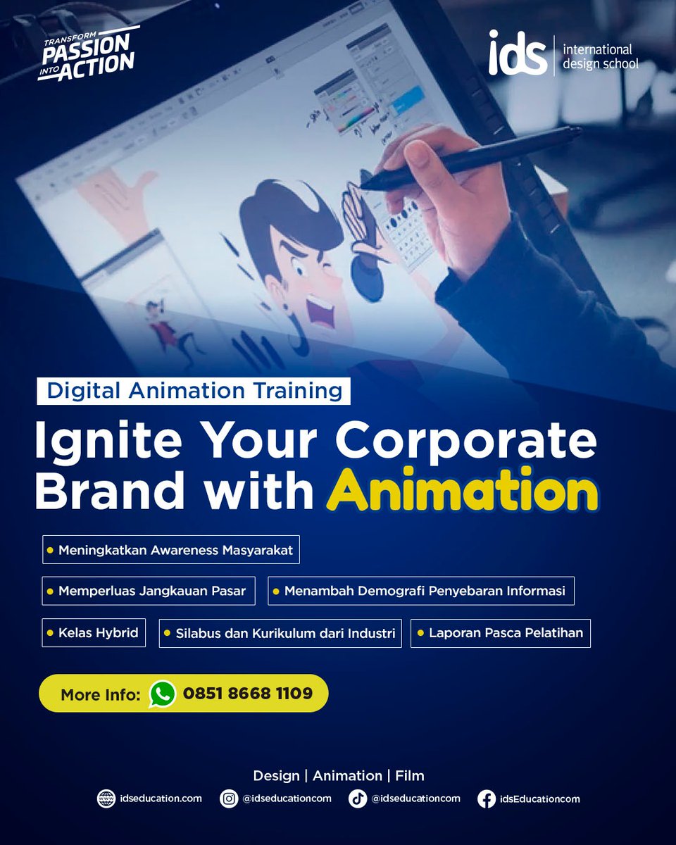 Yuk tingkatkan branding perusahaanmu dengan mengikuti Digital Animation Training di IDS!