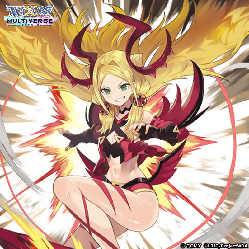 Wixoss_MVen's tweet photo. ✨ Limited-time skin now available✨

New skin for SSR LRIG "Diva Layla"　now available📍

🎵Diva Layla
🎶VA #AkariKito

Unlocking the skin will also increase your stats 🌈
Don't miss this opportunity 🌠

The event will be live until 6/30(Fri)👊👊

#WIXOSS
#WIXOSSMV
#Layla
#G123