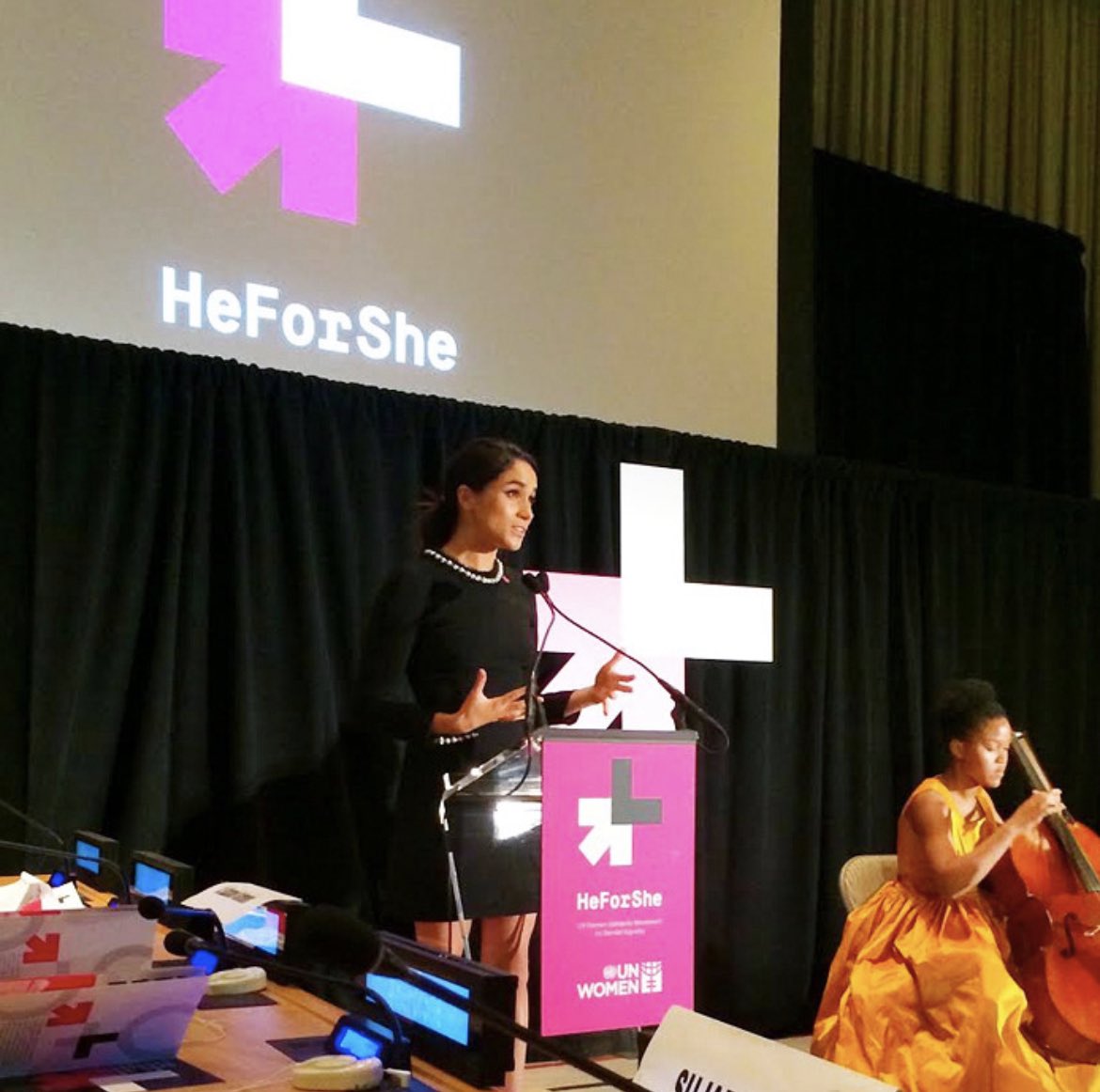I challenge all of you to join the HeForShe movement - to stand up for the girls and women who need their voices to be heard…I hope that you will sign your names to help spearhead this pivotal moment in gender equality. If not you, who? If not now, when? 
Meghan, 2014 #HeForShe