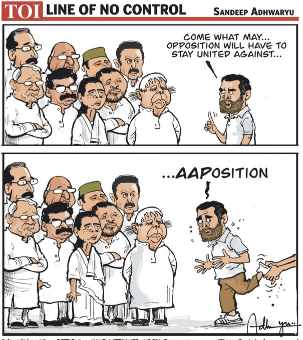 Sandeep Adhwaryu | Twitter/@CartoonistSan