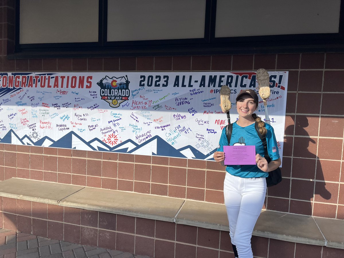 📢 out to @MelissaPurcella who participated in the All Academic showcase today. Following the game she was selected by the coaches to participate in the “All-American All-Star game Wednesday night - invitation only. @COSparkFire