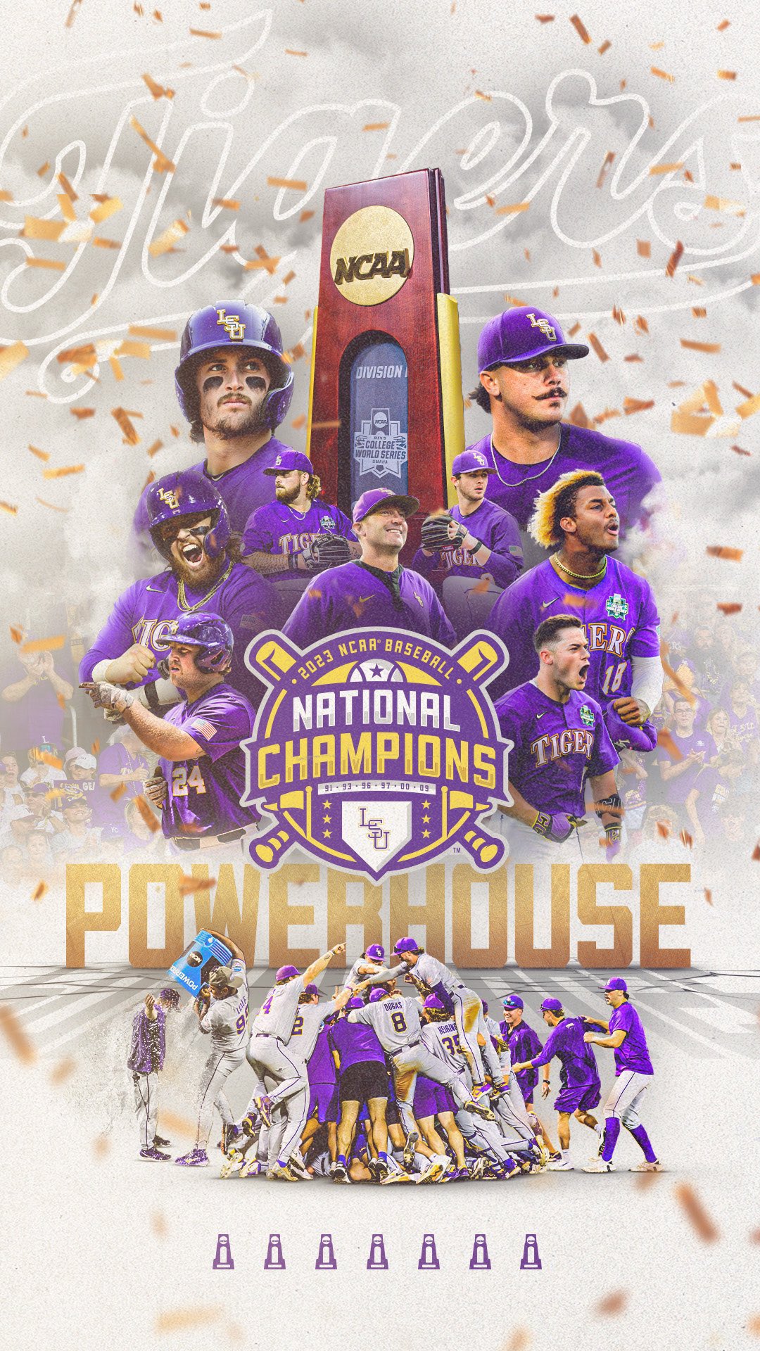 LSU Baseball on X: Set your wallpapers. Tigers are once again Champions!   / X