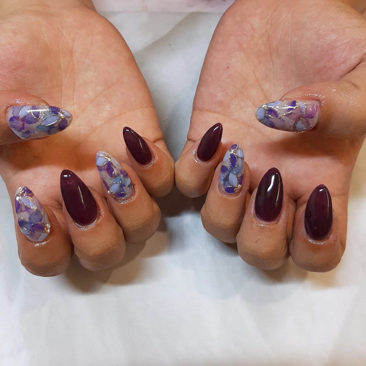 紫陽花ネイル💅★*
可愛すぎる〜爪伸びないでぇぇ

 #ジェルネイル
 #紫陽花ネイル
 #ネイルデザイン
 #ネイル