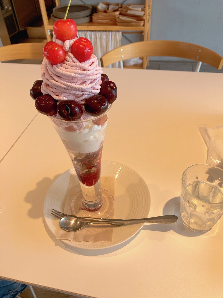 #フルーツピークス
 #さくらんぼパフェ