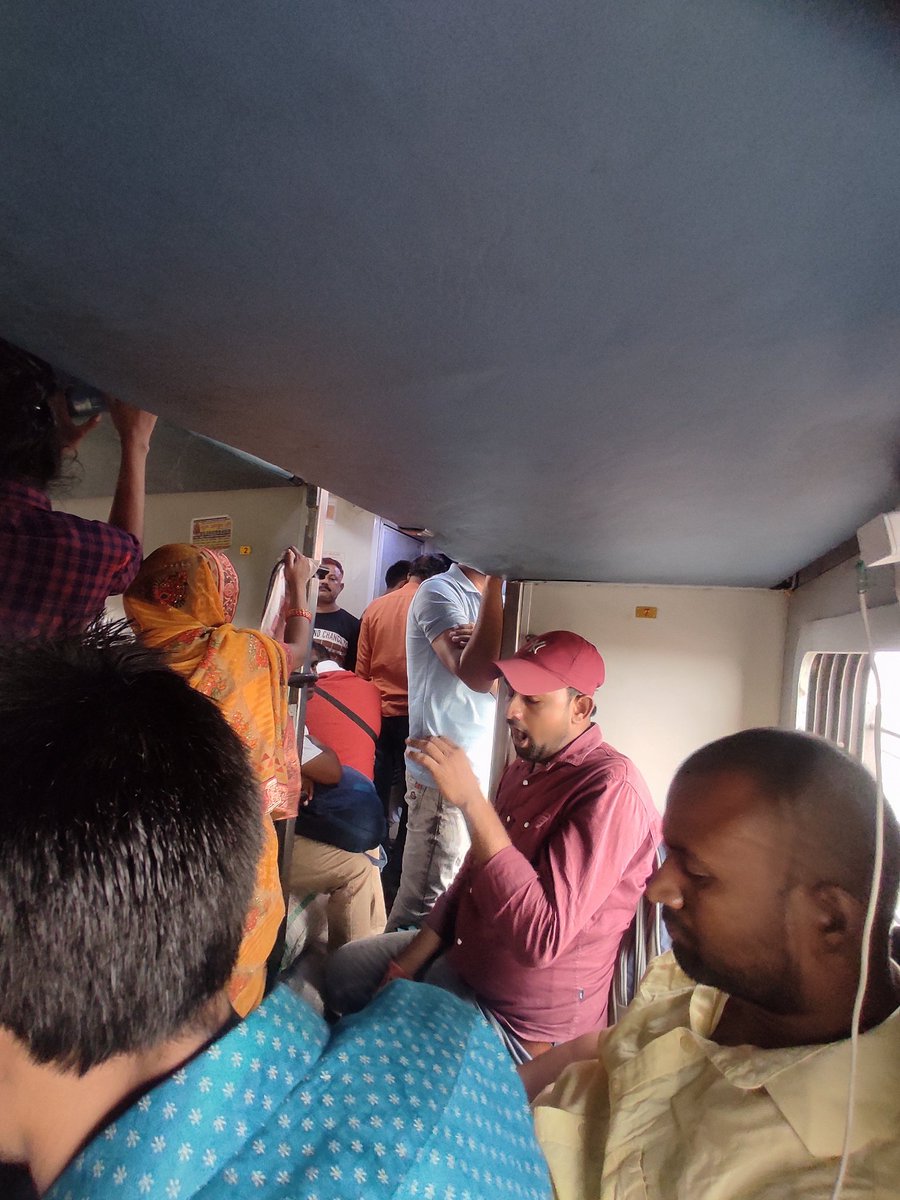 Sanjeev10224's tweet photo. Hello sir
I am traveling in 15159 sarnath express. There are too many people traveling without tickets in S2 coach. Please take action. @RailMinIndia @RailwaySeva @irctc https://t.co/fuLZPIvKkx