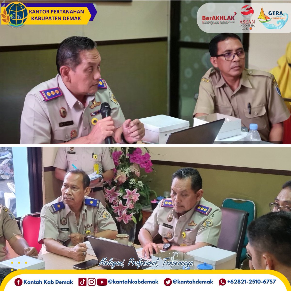 kantahdemak's tweet photo. Halo Rencang Demak!
Telah dilaksanakan Rapat Koordinasi Percepatan Pembangunan Jalan Tol Seksi I Semarang-Demak di Ruang Rapat Kantor Pertanahan Kabupaten Demak pada Senin, 27 Juni 2023.
#MelayaniProfesionalTerpercaya
#ATRBPNDemak
#Simerah
#siapmelayanidenganramahdanamanah https://t.co/Y5nLt5z8gc