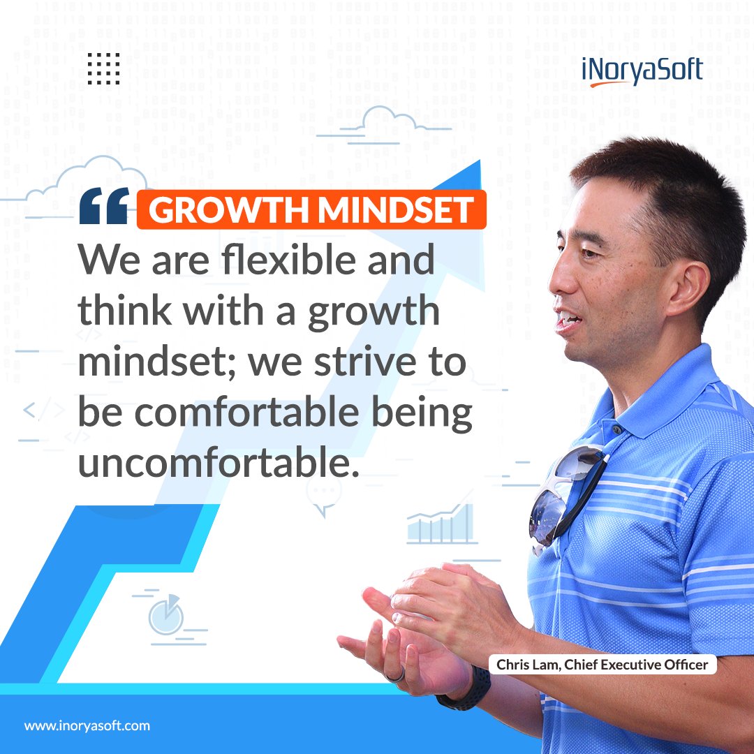 inoryasoft's tweet photo. Growth often blooms from the soil of discomfort. It’s through our challenges and trials that we discover our strength, resilience, and wisdom. Our CEO Chris Lam strongly believes that living through discomfort only strengthens us.

#peoplefirst #CEO #growthmindest #inoryasoft https://t.co/RL6QtPW9Fq