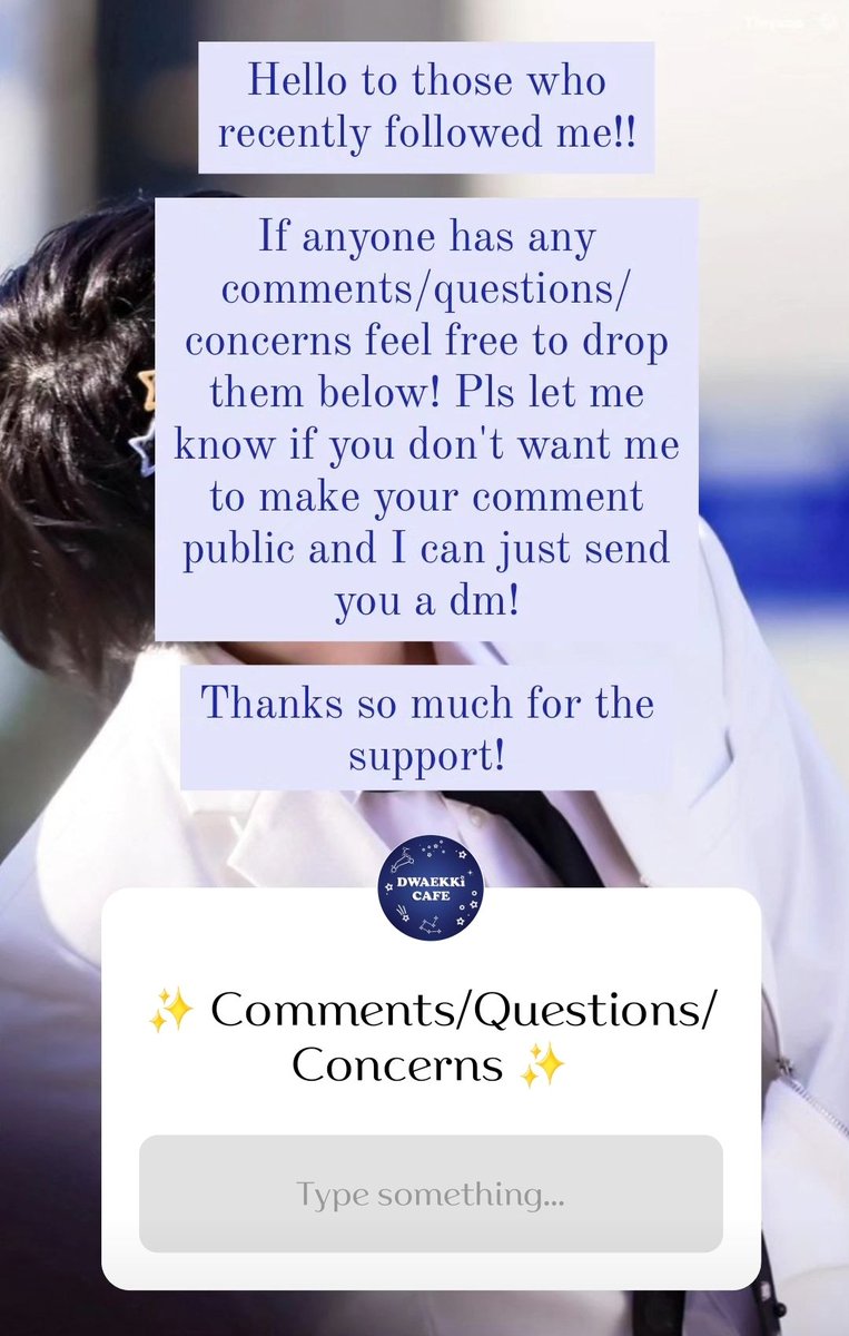 If anyone has any comments/questions/concerns about the events or events in general, feel free to leave it on my insta story (same @)