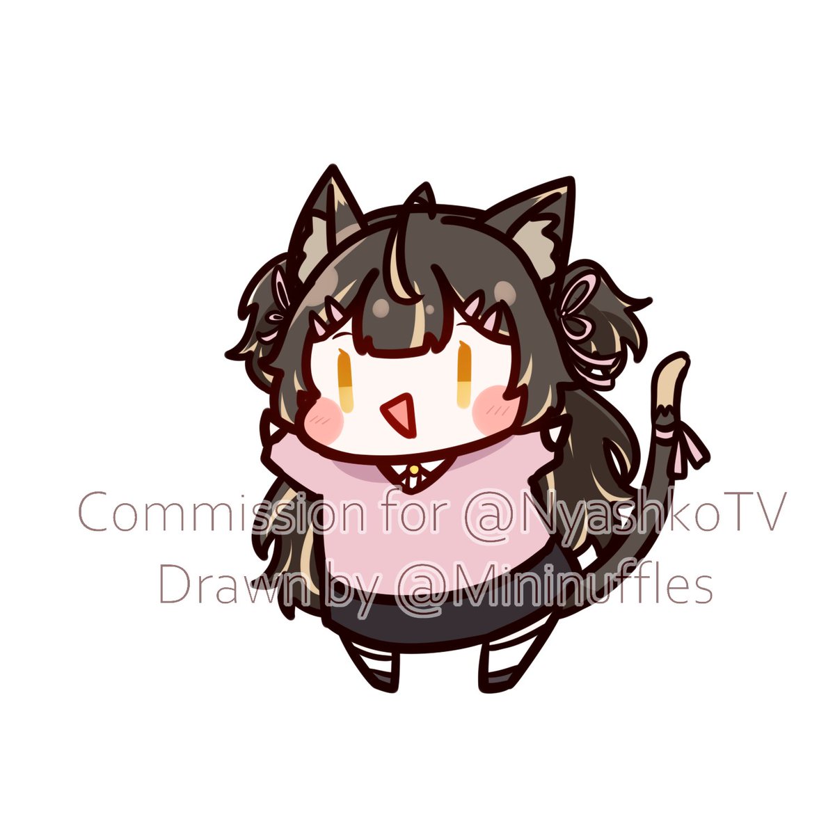 「Commission for   Thank you! Cute cat   #」|Mininuffles | Commissions Open!のイラスト