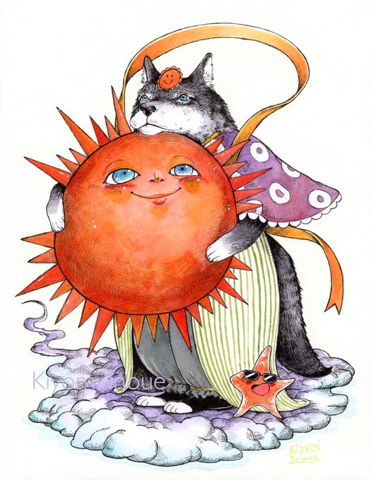 「animal mandarin orange」 illustration images(Latest)｜2pages