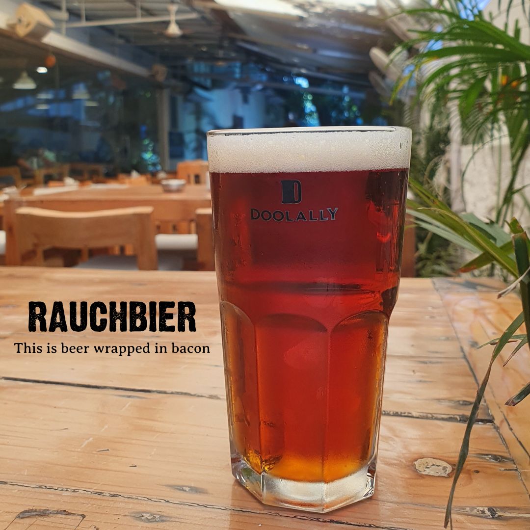 Perfect balance between roasted flavours and malts, giving it a hickory flavour. Our brewmaster smoked this one and put the Bae in this bacon beer. #OnTapNow #ThirstTrap - Rauchbier

P.S. There is NO bacon in the beer, the flavour comes from the smoked malts.