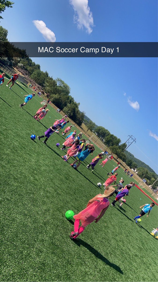 2nd Annual MAC Soccer Camp has begun, Day 1 in the books! #Season3 #WeAreMAC #SoccerCamp #MACsoccer