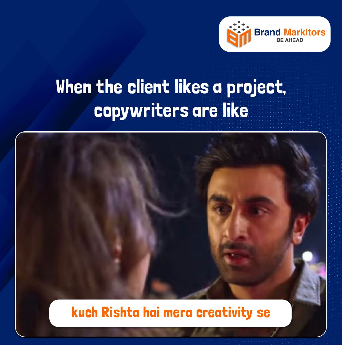 Mera Janam Copywriting krne ke liye hi toh hua hai. 
Comment down if you were born to be a copywriter. 

Follow @Brandmarkitors for interesting marketing tips.
.
.
.
#brandmarkitors #Copywritingstrategy #Copywritingmeme #Copywritingmemes #meme #marketingstrategy #Copywriting