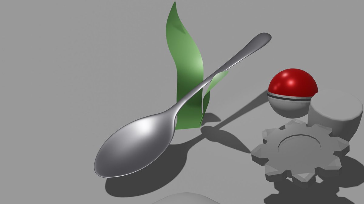 richf0x's tweet image. Day 5 of #100DaysofBlender
Introduction to Modeling/Sculpting (2/2)

-Value of predetermining a concept&apos;s
wire framework to aid in the process of modeling.
-Used the XYZ axis shortauts in wire frame mode to construct a silver spoon.
-Created other shapes to test familiarization…