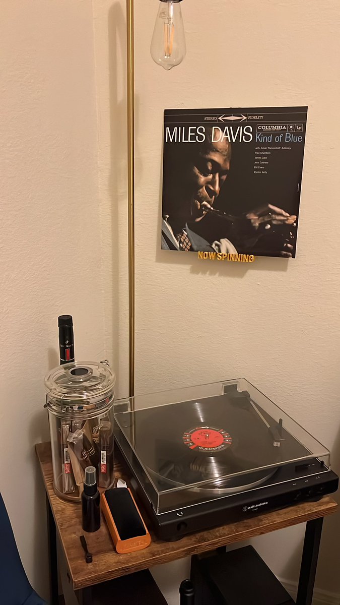Up late, getting some work done. Miles on the platter…