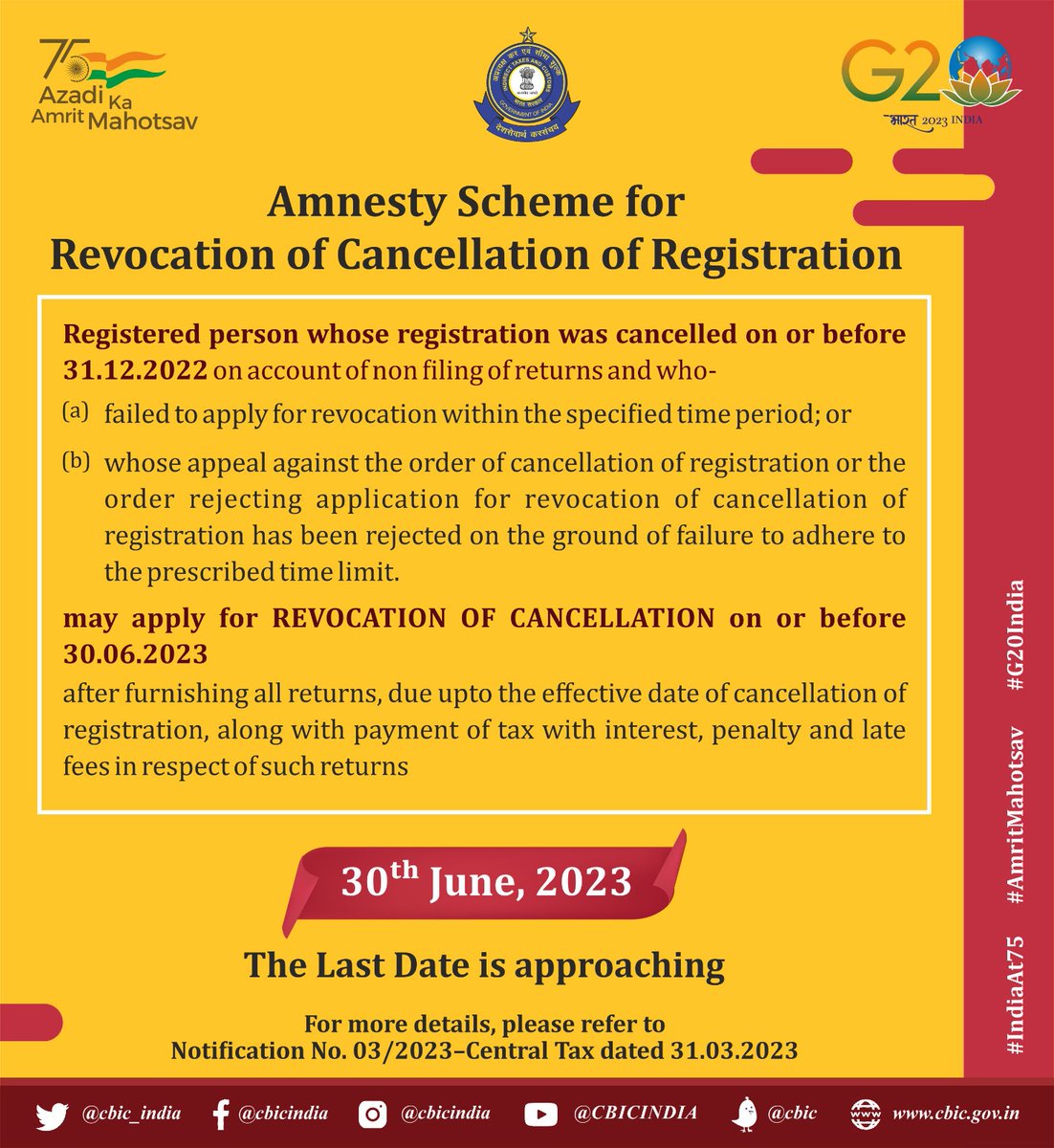 cbic-on-twitter-amnesty-scheme-for-revocation-of-cancellation-of-gst