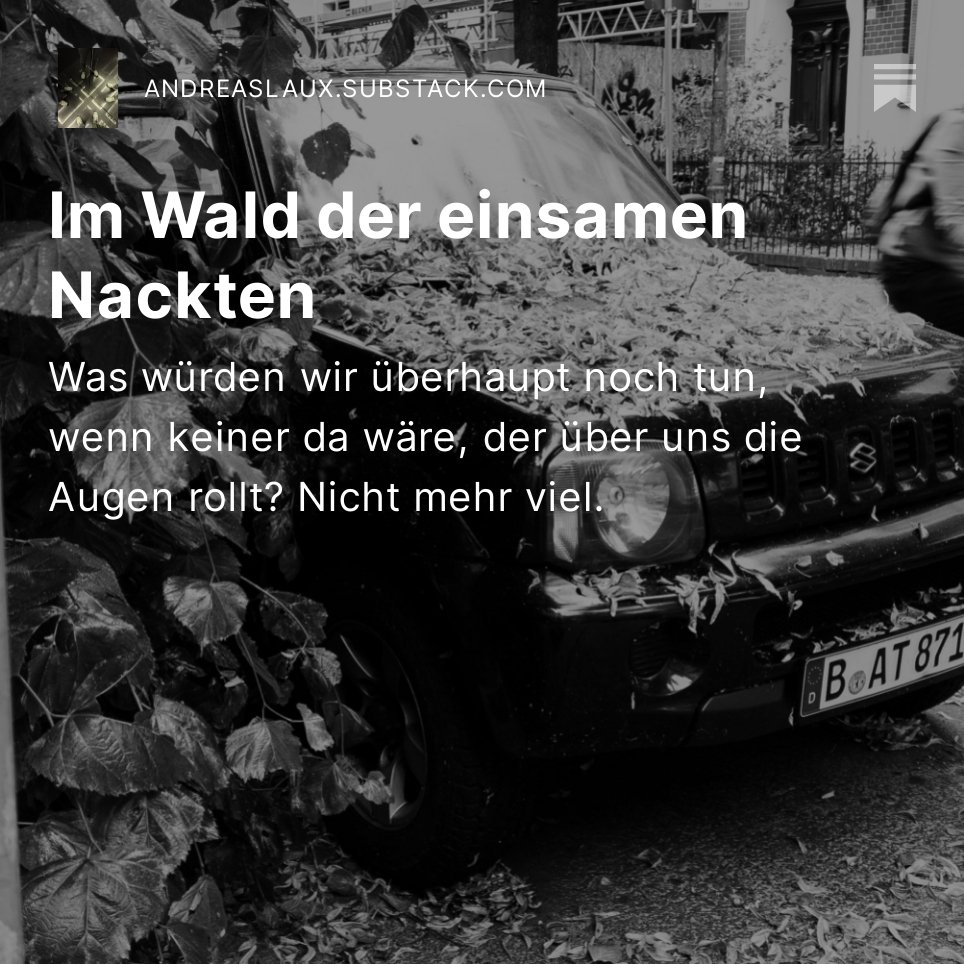 Pro-Tipp: Starte Substack, wie Du OnlyFans aufgehört hast, nämlich nackt open.substack.com/pub/andreaslau…