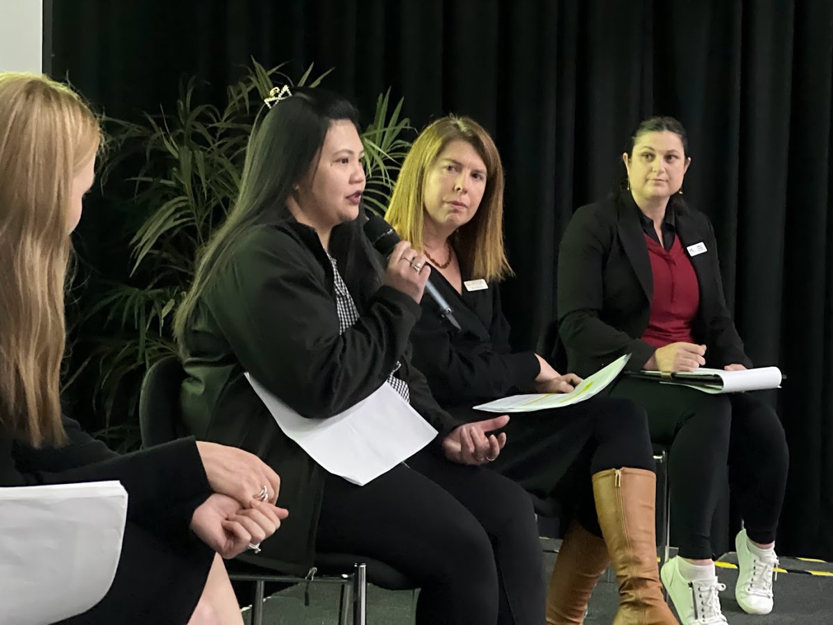 Abby Guanzon and @LiamMcNicholas from the Northside team joined the CECA Sector Meeting this morning as part of a panel on Leadership and Governance. Abby did an incredible job representing her Centre Director colleagues and her team at Harrison Early Childhood Centre! #ozearlyed