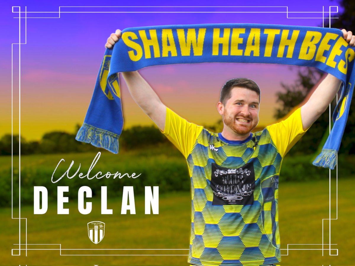 ShawHeathBees's tweet photo. ✍️ |  𝘿𝙚𝙘𝙡𝙖𝙣 𝙋𝙧𝙮𝙤𝙧 𝙞𝙨 𝙖 𝘽𝙚𝙚...🐝 

We are delighted to announce that Declan Pryor is the 2nd of our summer signings. Welcome to the Bees, Dec

#ShawHeathBees #ShawBees #TheBees #SHB #Football #Footie #SundayLeague #SundayLeagueFootball #ECSFL #2ndSeason https://t.co/0bXv1yOlIK