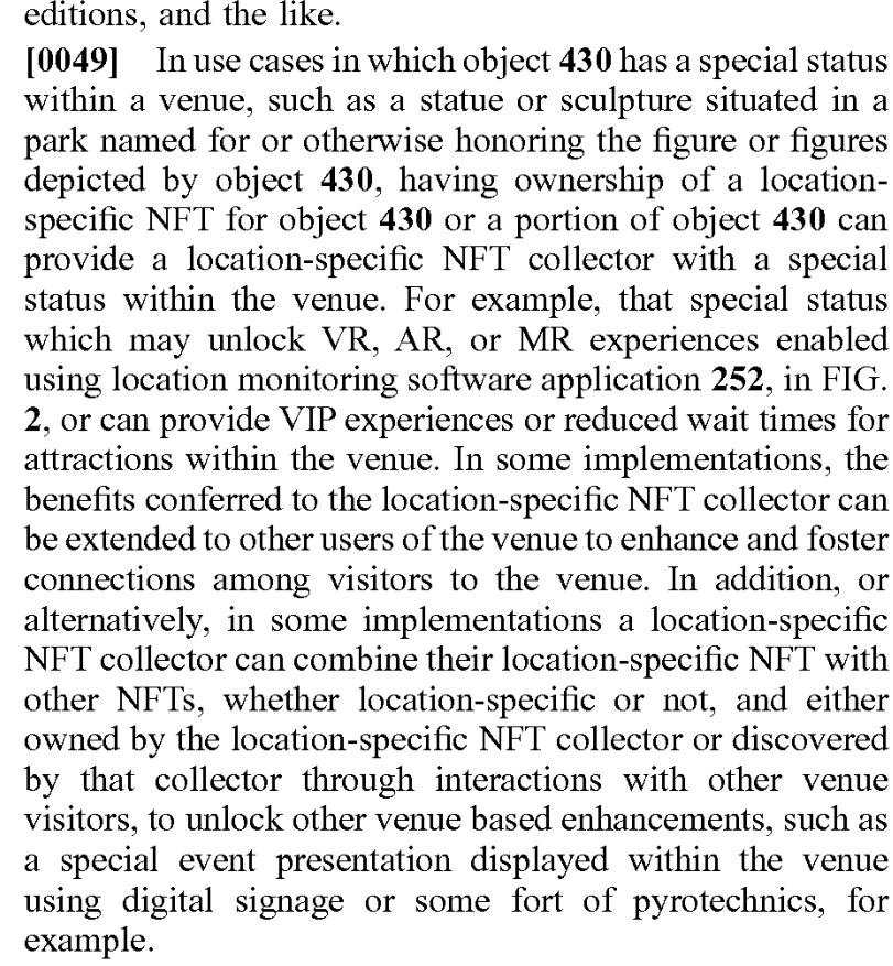 Below is in the Disney Patent.  Keep Fudding Kids!  Reduced wait times!  #vevefam #veve #NFT