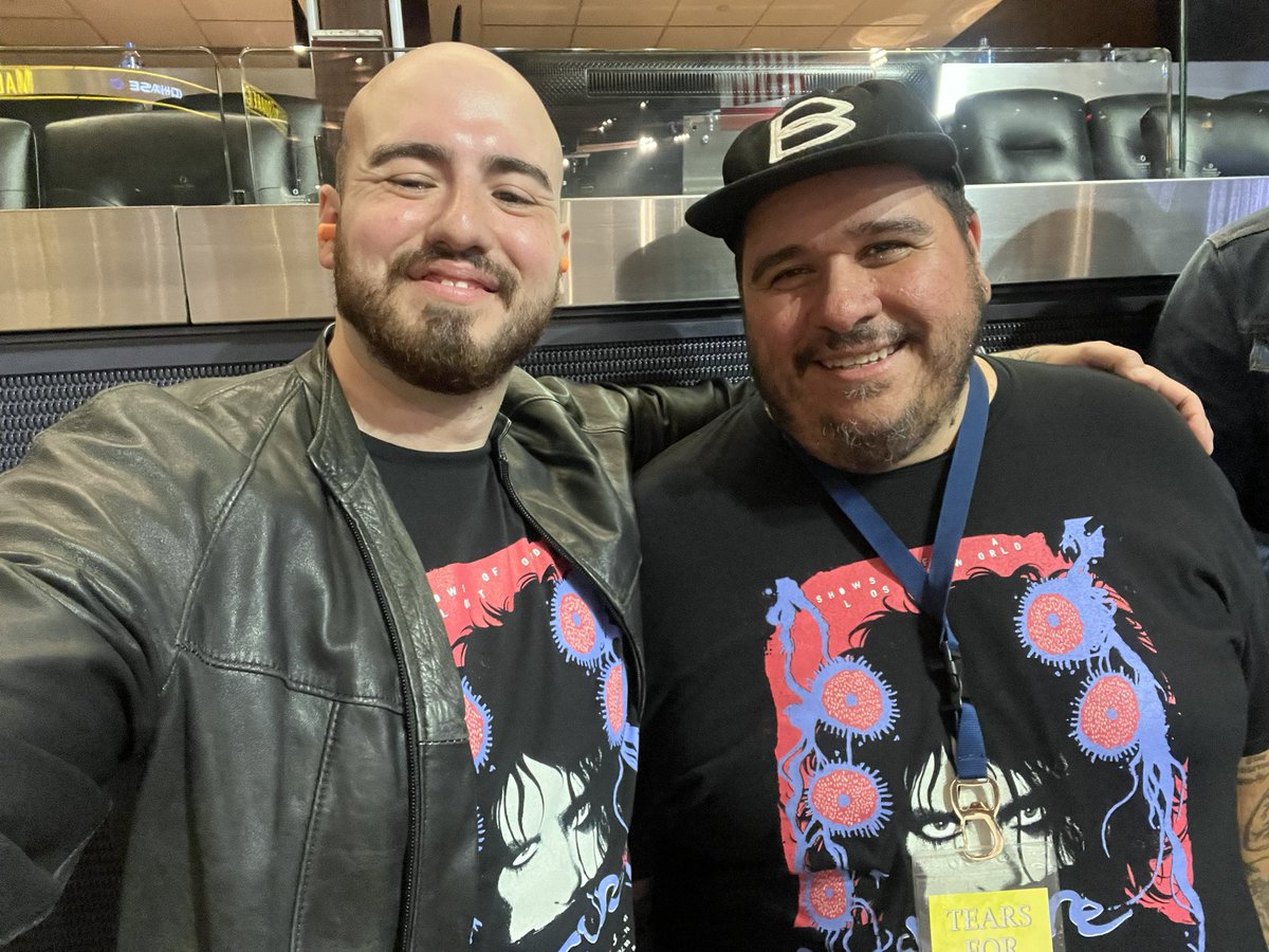 When you and your homie are rocking the same The Cure shirt at a Tears for Fears show! #BKMike #TearsforFears #MadisonSquareGarden #NYC #Midtown