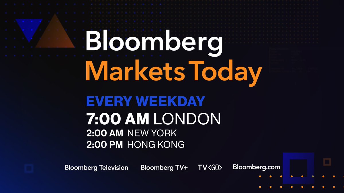 Anna Edwards (@annaedwardsnews) on Twitter photo Whatās happening? New show starts TODAY. With <a href="/TomMackenzieTV/">Tom Mackenzie</a> and Mark Cudmore. Itās called Markets Today because itās about markets⦠and itās always today. AND we team up with the brilliant Markets Today blog from <a href="/business/">Bloomberg</a> Join us on <a href="/BloombergTV/">Bloomberg TV</a> at 7AM London time Whatās happening? New show starts TODAY. With <a href="/TomMackenzieTV/">Tom Mackenzie</a> and Mark Cudmore. Itās called Markets Today because itās about markets⦠and itās always today. AND we team up with the brilliant Markets Today blog from <a href="/business/">Bloomberg</a> Join us on <a href="/BloombergTV/">Bloomberg TV</a> at 7AM London time