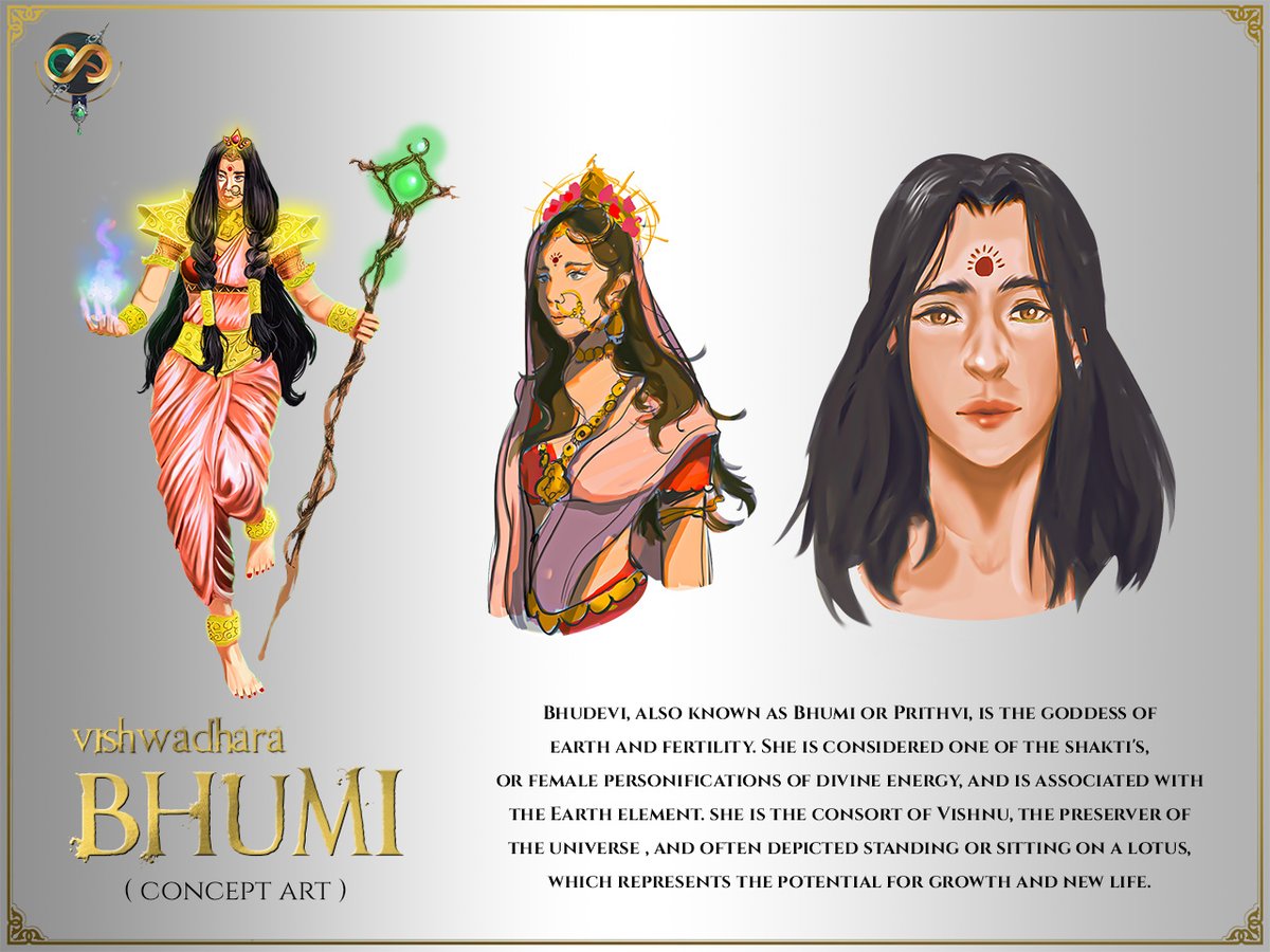 ilavath_'s tweet photo. Bhudevi, also known as Bhumi or Prithvi, is the Hindu goddess of earth and fertility. She is considered one of the shakti's, or female personifications of divine energy, and is associated with the Earth element.
#devasvsasuras #indianmythologymoba #mythologicalgaming https://t.co/X2h6ftf2JF