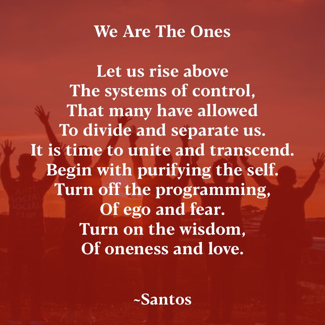 ‘We Are The Ones’ ~ Words Of Santos

Photo courtesy of Min An

As humanity awakens, we shine the light, we are the ones. 

#oneness #weareone #loveistheanswer #loveoverfear #humanityrises #turnoffthenews #turnonlove #wordsofsantos