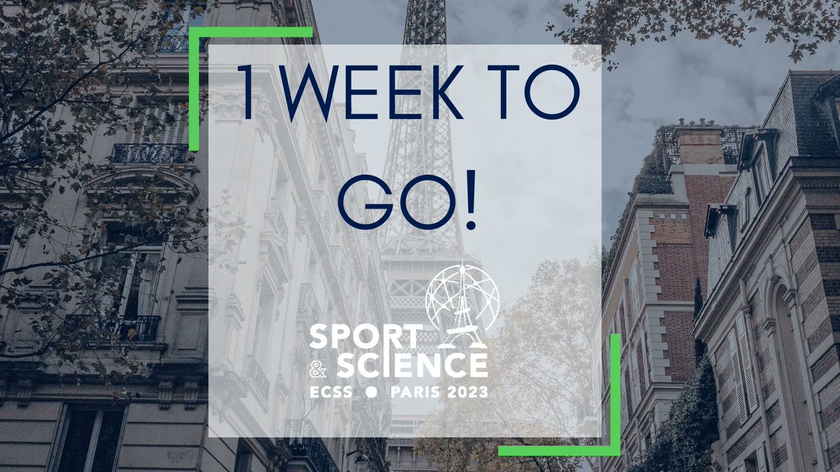 E_C_S_S's tweet photo. There is only one week to go until we all meet up in wonderful Paris for #ECSS2023! 🎉 

If you haven't done so already make sure you register 👉  https://t.co/gENCdfJ56p 
And check out our scientific programme so you can plan your week  👉 https://t.co/vGzk4zGTRJ https://t.co/eG4euMZqEL