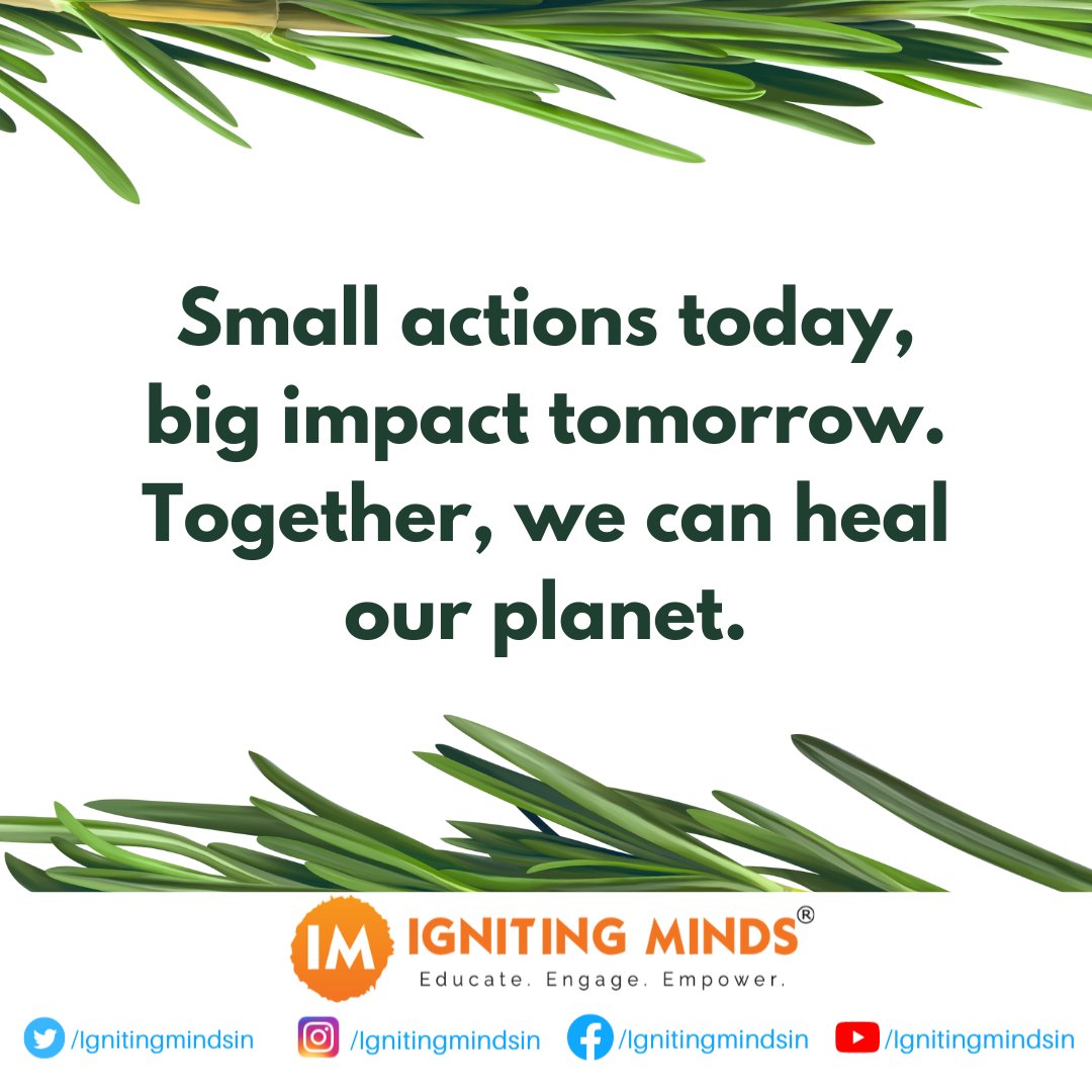 🌱🌳 Ignite change with the #GreenIndiaChallenge! 🌍💚

Let's nurture the Earth, one tree at a time. 🌿✨ Visit the link in our bio to join our mission of reforestation & create a sustainable legacy. Together, we can make our planet bloom with life. 🌳🌎 

#JalJanAbhiyaan #Earth