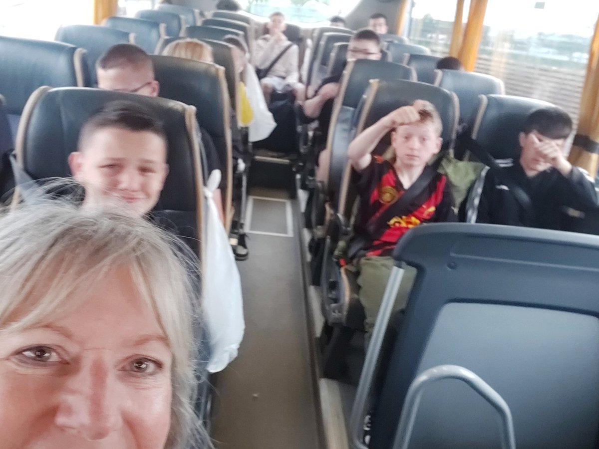 And we are off finally to Flamingo Land, an excited 2 buses of thrill seekers