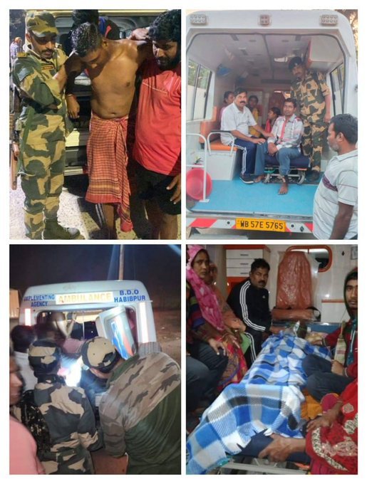 Nothing is more important than #HumanityFirst.

BSF personnel are always ready to help the people along with the security of the country.

#BSFwithBorderPopulation 
#SaveLives 
#Tejan
#saveliveswithfaster 
#Rescue 
@republic
@ians_india
@AITCofficial 
@CNNnews18
@mpostdigital