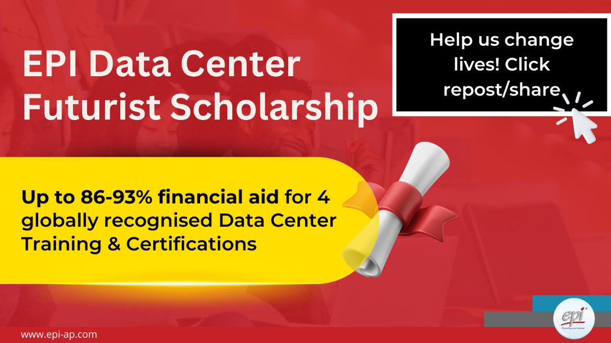 Discover the Future of Data Center Operations: Quality Management Framework/System with a Maturity Level Approach. Don’t miss out. Register now! epi-ap.com/content/74/844/
#datacenters #infrastructure #changinglives #EPIDataCenterFuturistScholarship #scholarship #ITscholarhip
