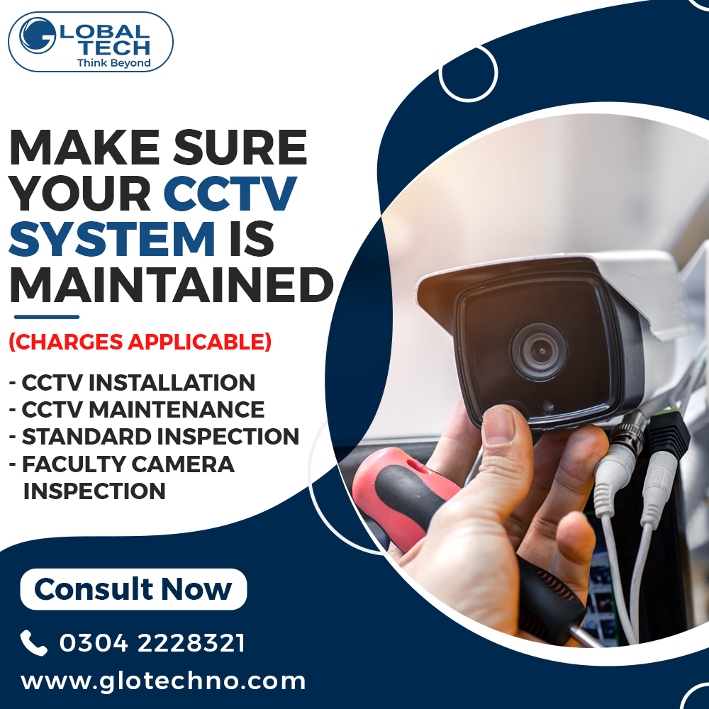 #Cctvmaintenance #GlobalTech #PreventCrime #videosurveillance #CounterTerrorism #SolutionProvider #CCTV #Camera #Glotechno #SurveillanceSolutions #SurveillanceSystem #SurveillanceCompany #CCTVInstallation #CCTVKarachi #Pakistan