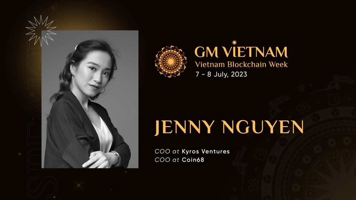 🎙️ Don't miss out on @jennykyros68, the avant-garde woman leader at #GMVN2023🌟

As the COO of @KyrosVentures & @coin68, her unwavering dedication to promoting blockchain knowledge and adoption in Vietnam is truly unmatched.

Apply now for FREE attendance: app.moongate.id/events/gmvietn…