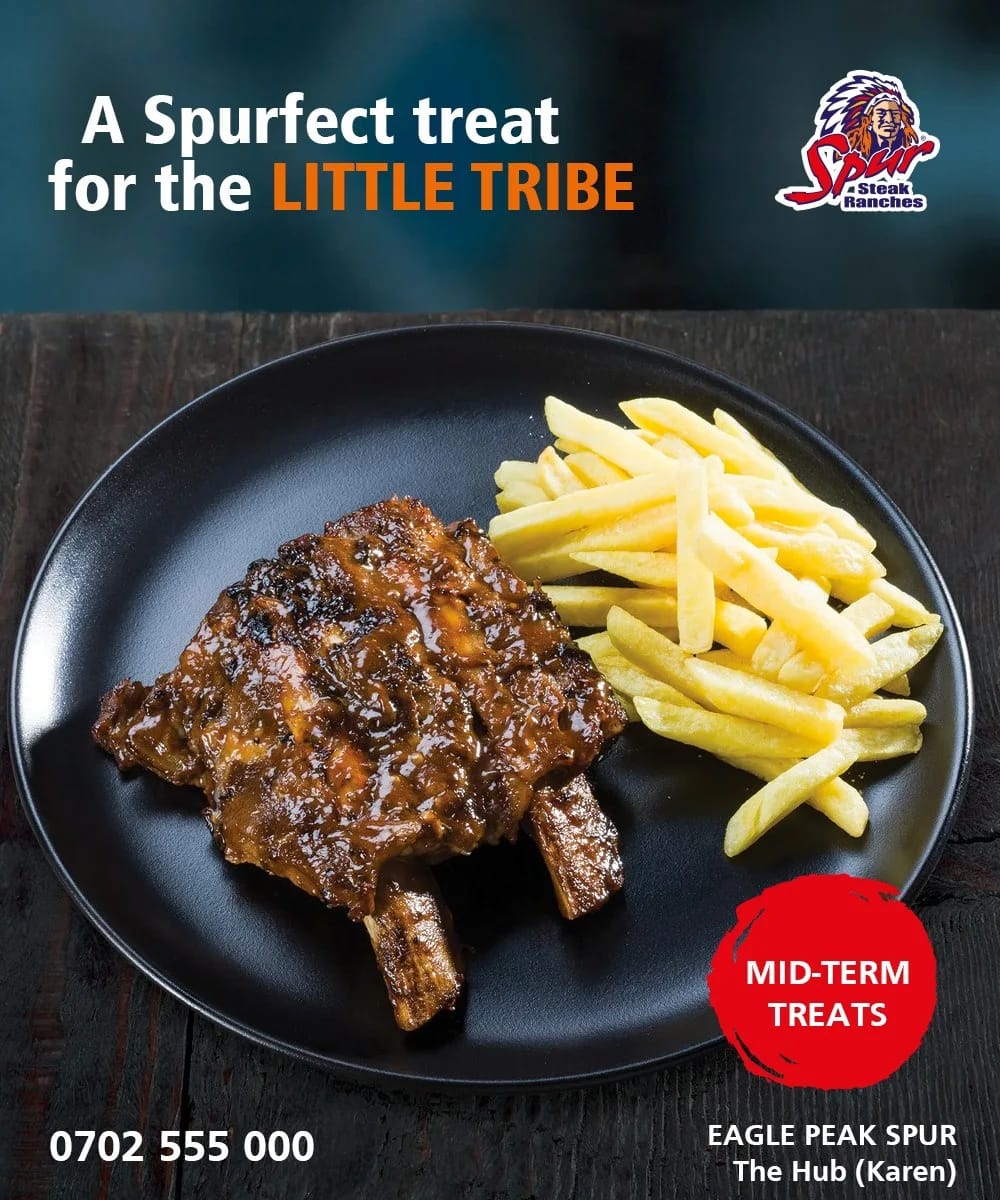 SpurKaren's tweet photo. On this Mid-term break, our master Grillers are still cooking up loads of #Spurfect and yummy treats for the little tribe 🥳.

Stop by #EaglePeakSpur at the Hub Karen for a spurfect treat for the little tribe. Our play areas are also open! Call 0702 555 000.

#ATasteForLife https://t.co/dhhcVIInEi