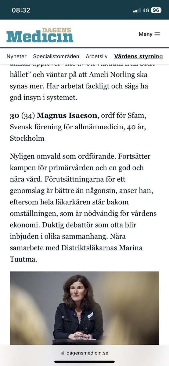 Kul att avancera på <a href="/dagensmedicin/">Dagens Medicin</a> maktlista och rankas som 30:e mäktigast i sjukvårdssverige. Nästa år siktar jag på topp 10. dagensmedicin.se/vardens-styrni…