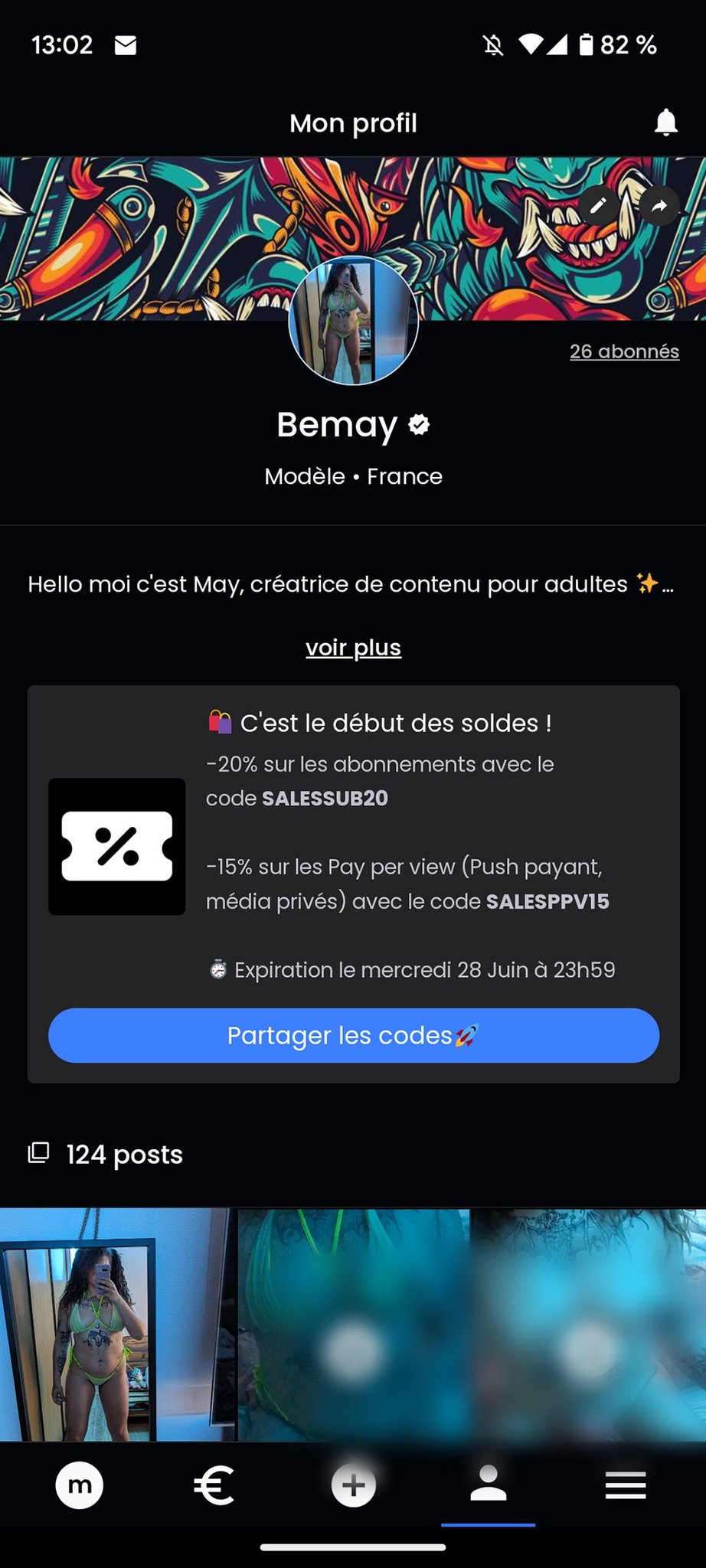 𝔐𝔞𝔶 on X: Mym sont généreux ! Petit code promo t.coh09jTH1JDn  t.comfcXKqSOv0  X
