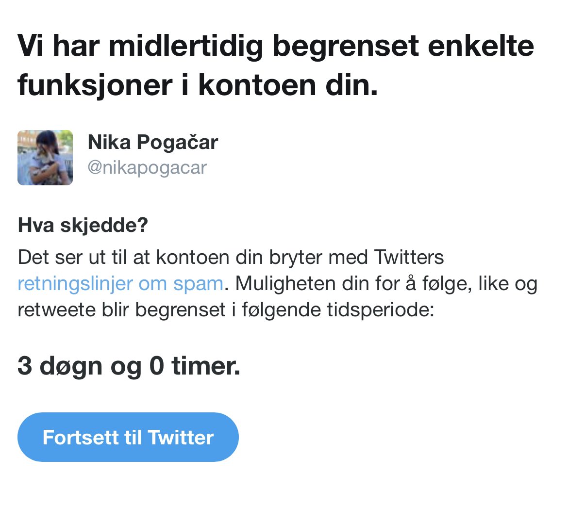 Nika Pogačar tweet media