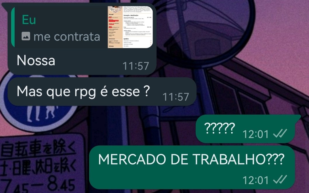 eu mandei meu currículo pro meu amigo ver e-