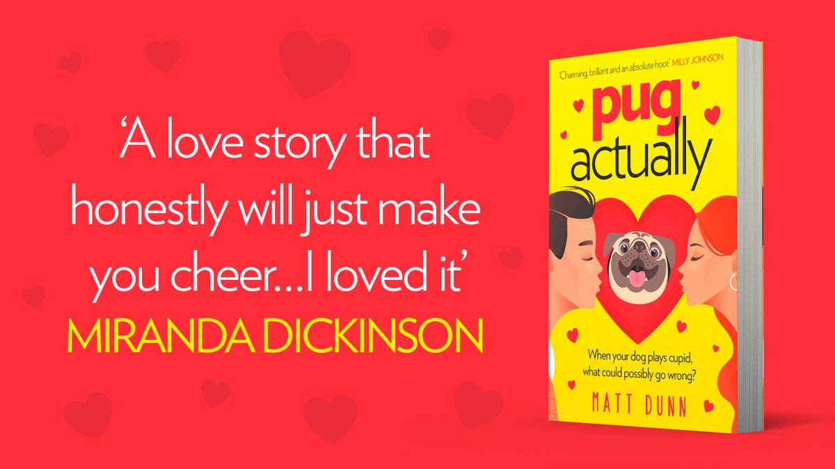 HQstories's tweet photo. Doug the pug is on a mission to help his adoring owner Julie find love. 💕 🐶
When your dog plays Cupid…what could pawsliby go wrong? 🐾🐾🐾
Prepare to be charmed this July with #PugActually!
Pre-order now: https://t.co/pksJCnwGez https://t.co/mFjaJQtiIK