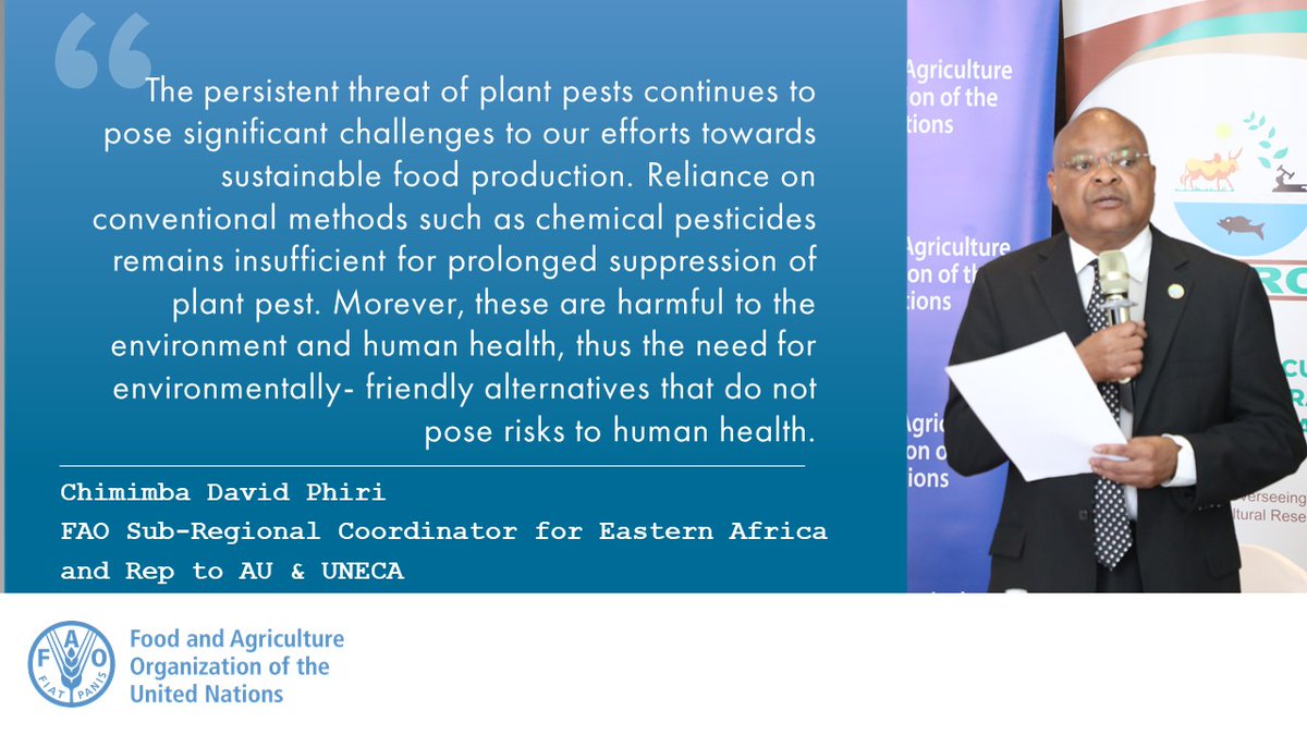 FAOUganda's tweet photo. By harnessing the power of #biologicalcontrols countries can;
📉reduce reliance on synthetic chemical pesticides,
📈save money,
⬆️improve biodiversity,
☑️preserve natural habitats like pollinators,
⬇️reduce exposure to chemical pesticides, &
👏improve quality of life. https://t.co/L0IAx5zOBg