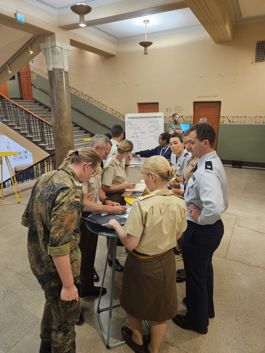 A big thanks to #MMCC/EMC for hosting the Junior Medical Reserve Officer Workshop's Medical Planning Exercise here in Helsinki #Interoperability