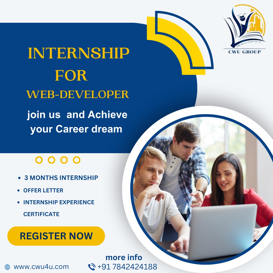 Attention aspiring web developers! Ready for your dream internship? Look no further! CWUForyou is looking for passionate and driven individuals to join our team as web developer interns.
#webdeveloper #internship #CWUForyou #careeropportunities #BrandAwareness #SEO #PPC #smm