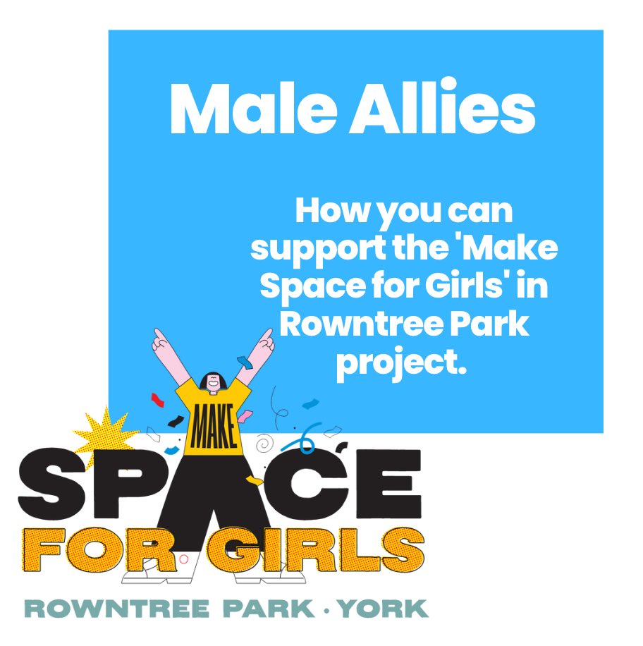 How to be a male ally of our ‘Make Space for Girls’ in Rowntree Park  project. Blog with some ideas for all those wonderful men/boys/parents of boys who want to support our project, & the campaign in general.
#HeForShe #saferparks @MakeSpaceforGi1 

rowntreepark.org.uk/how-can-boys-a…