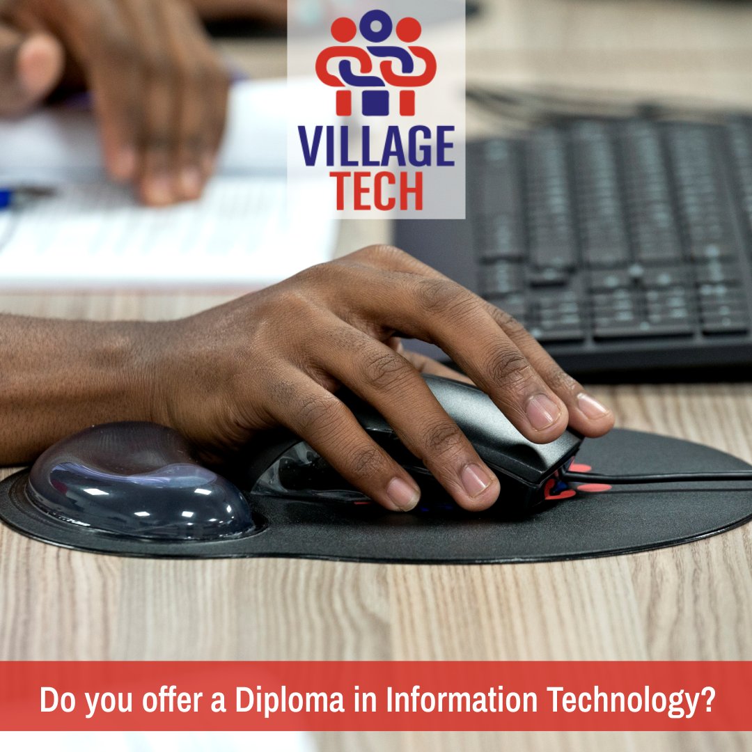 VillageTechZA's tweet image. Do you offer a Diploma in Information Technology?

No, however we do offer SAQA accredited skills programmes and internationally recognised certifications. &amp;gt; villagetech.co.za/category/cours… 

#WeAreVillageTech #Education #Development #UpSkill  #FAQs