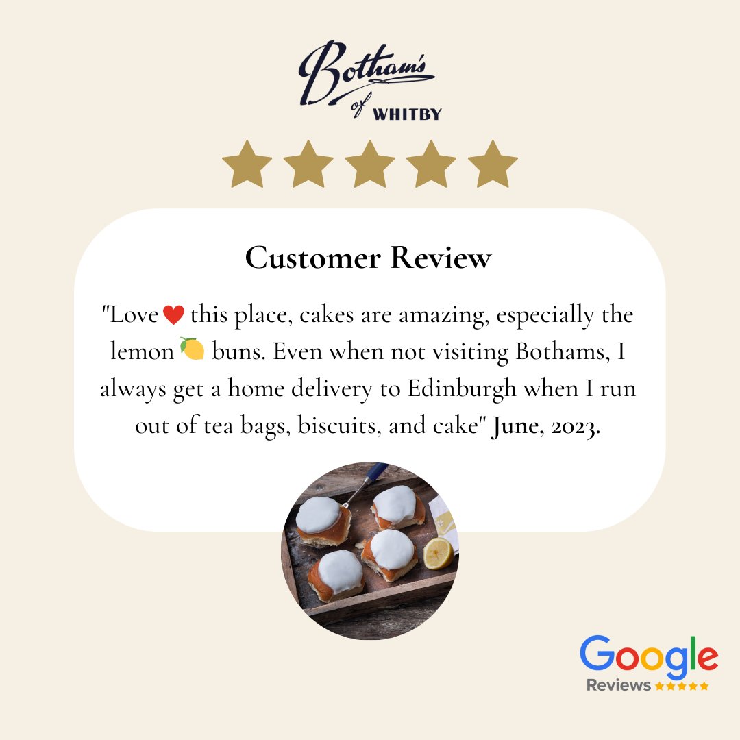 BothamsofWhitby's tweet photo. Reviews like this make us 😊 #thankyou 🫶
If you enjoyed your recent Botham's experience, you could leave us a Google review here ➡️ https://t.co/iCfY6ESNIF
#bothams #whitby #yorkshire #reviews #shop #tearooms #bypost #familybusiness #googlereviews https://t.co/rGyigwjLO9
